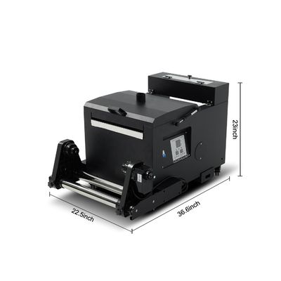 Impresión personalizada Impresora DTF con doble cabeza XP600 para prendas de vestir Tinta de pigmento Dimensión de impresión 300 mm