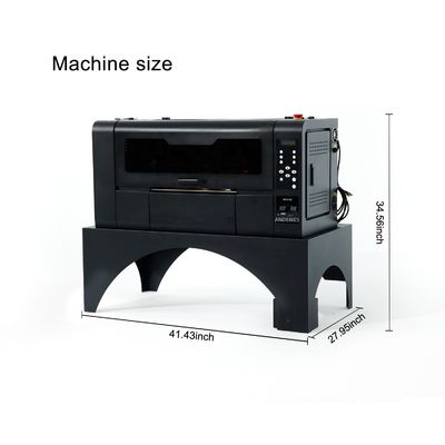 Impresión personalizada Impresora DTF con doble cabeza XP600 para prendas de vestir Tinta de pigmento Dimensión de impresión 300 mm