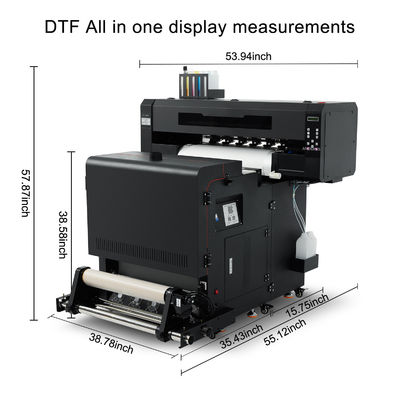 Impresora DTF con doble cabeza de impresión XP600 automática para transferencia de películas para mascotas e impresión de prendas de vestir