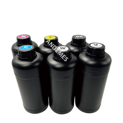 XP600 I3200 1600 Impresora de cabeza de impresión con CMYKW V UV Tinta 1000ml Desvanecer y barnizar