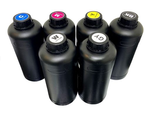 Tinta UV para impresoras Epson Impresoras UV de 500 ml/1000 ml Tecnología de impresión de cristal