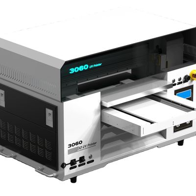 3060 Impresora UV Impresora de piso plano A3 para la impresión de rollo a rollo en botellas y pegatinas