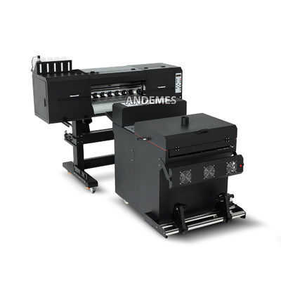 Impresión rápida Impresora DTF de 24'' 60cm con 2 o 4 cabezas de impresión i3200 y máquina de polvo de agitación