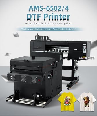 Impresora DTF multicolor de 60 cm con horno de secador de agitación y cabeza de impresión doble I3200