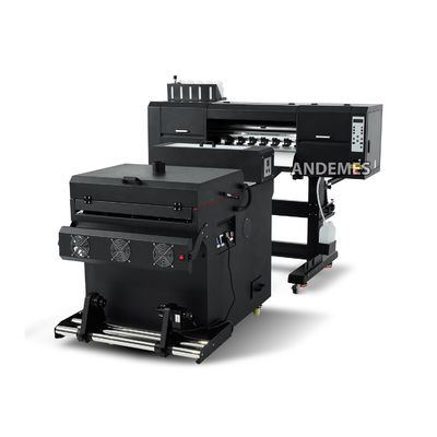Impresora DTF multicolor de 60 cm con horno de secador de agitación y cabeza de impresión doble I3200