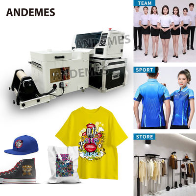 Personaliza camisetas con Andemes Escritorio Impresora DTF de 13 pulgadas Dos cabezas XP600 CMYK W Tinta