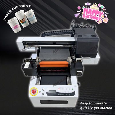 Impresora de tinta UV CMYKWV de resolución con cabezas de impresión Epson XP600 * 2 y software principal