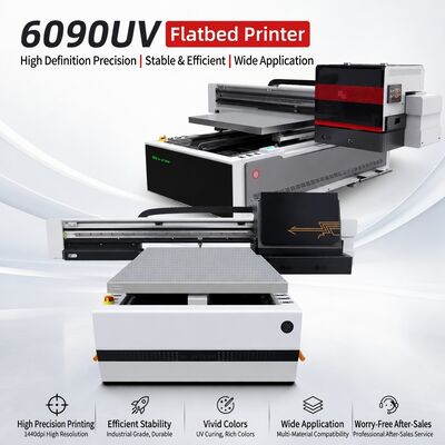 6090 Impresora UV de tela plana de múltiples materiales de alta precisión de salida instantánea