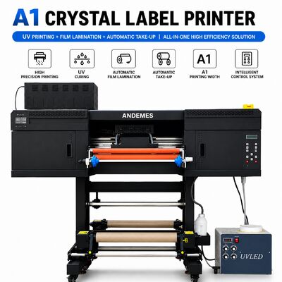 Impresora de etiquetas de cristal UV A1 con sistema de impresión de rollos de gran formato Epson I3200