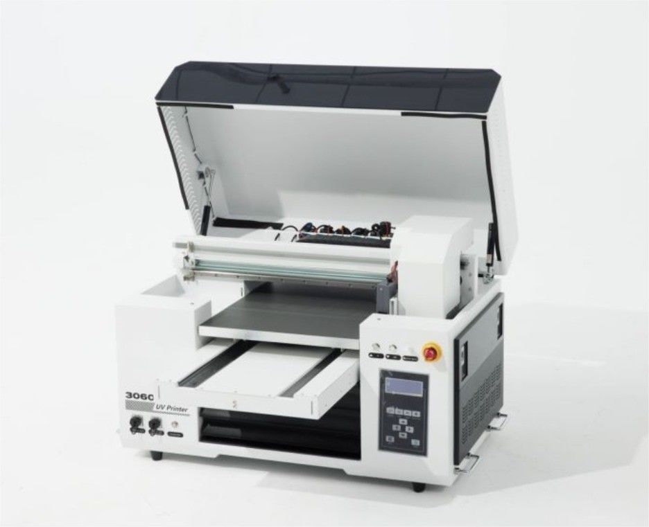 Impresora 3D de inyección de tinta Andemes UV XP600 con impresión de rollo a rollo y recubrimiento de barniz