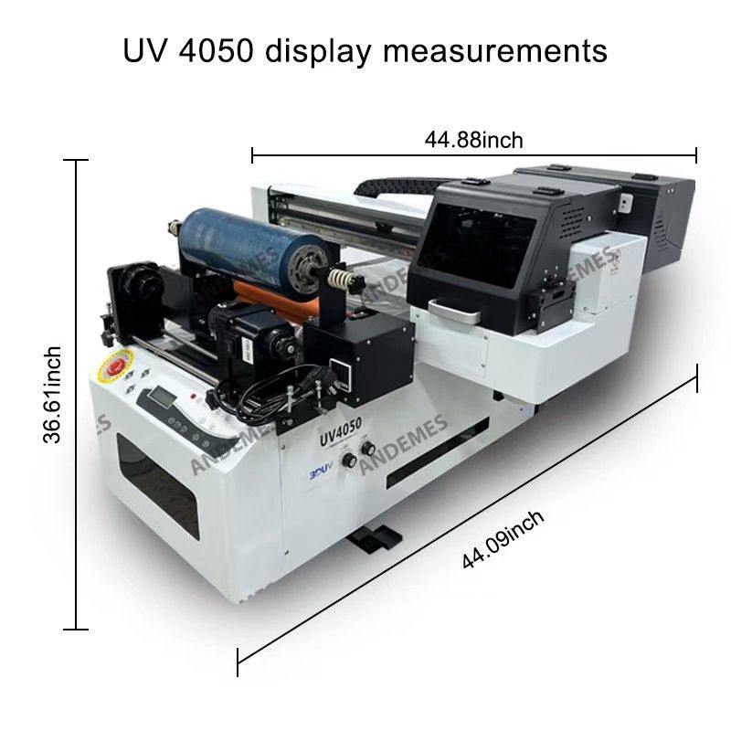Impresora de tinta UV CMYKWV de resolución con cabezas de impresión Epson XP600 * 2 y software principal