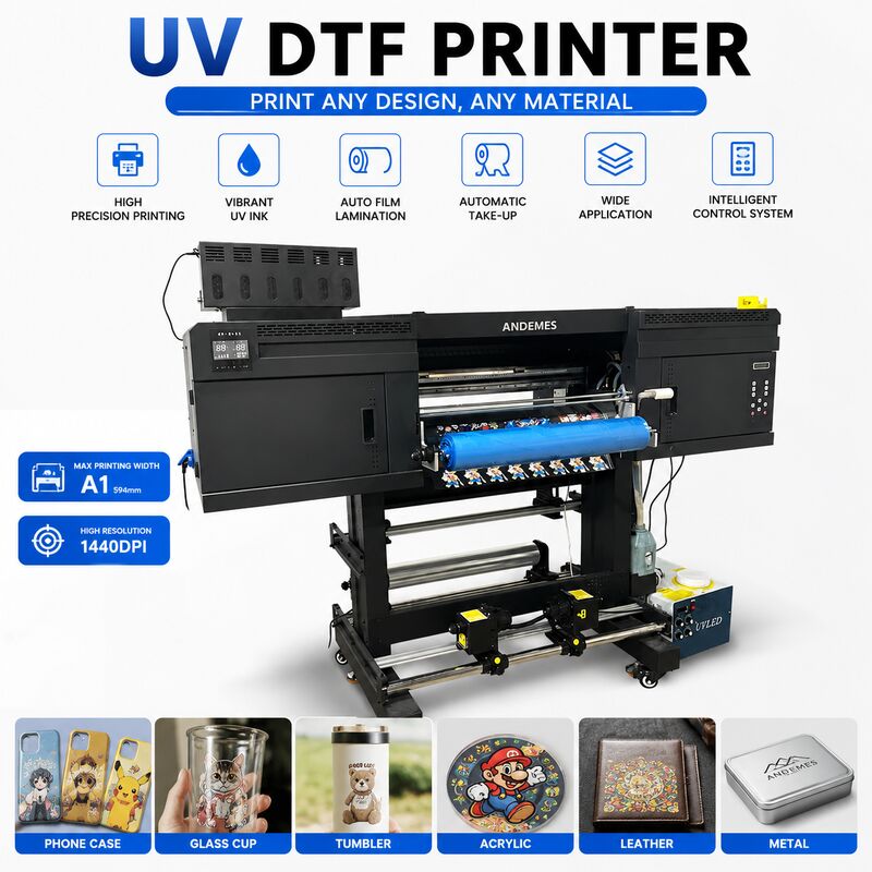 Impresora de etiquetas de cristal UV A1 con sistema de impresión de rollos de gran formato Epson I3200